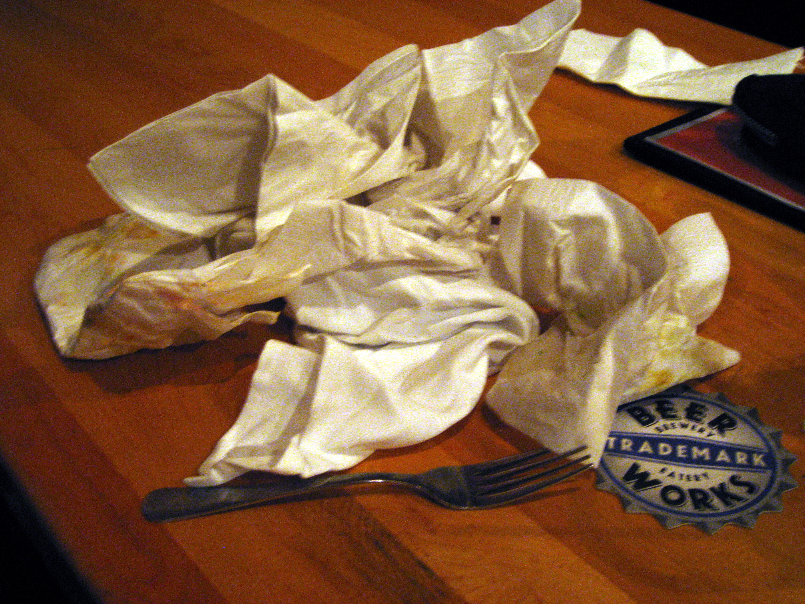 Napkins got rekt