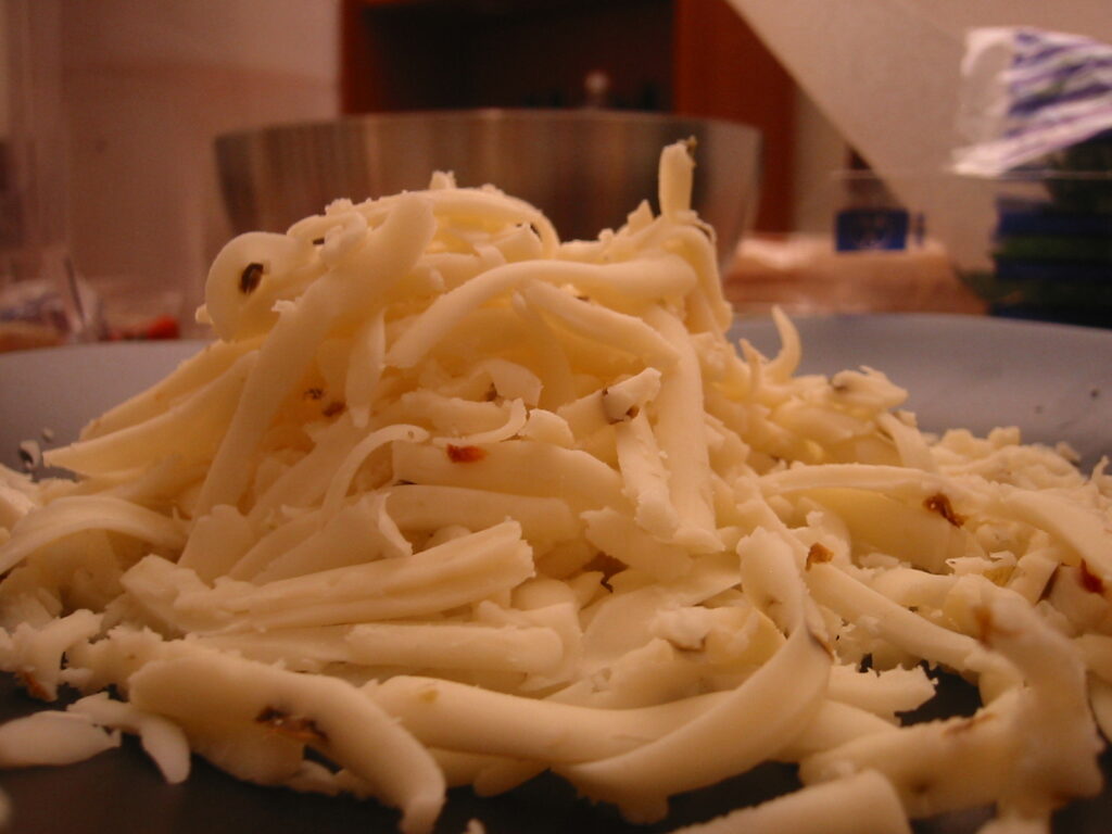 Shredded jack cheese