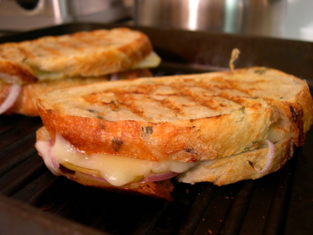 Someone else's grilled cheese. Credit: Lenn Thompson