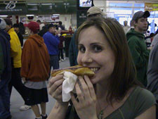 Jen Chows Down