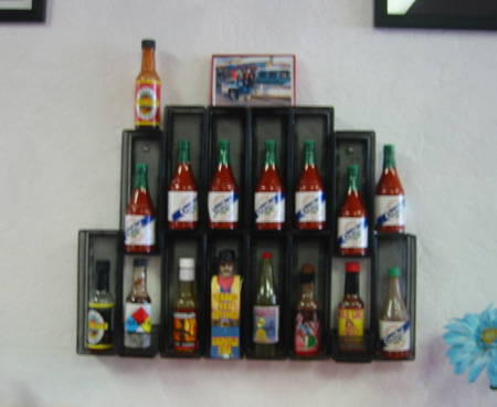 The Wall of Hot Sauce